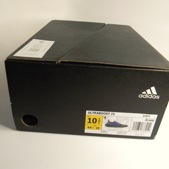 NIB Mens Adidas Ultraboost 21 Blue\\Gray\\Black Running Shoes Size 10.5 main image 10